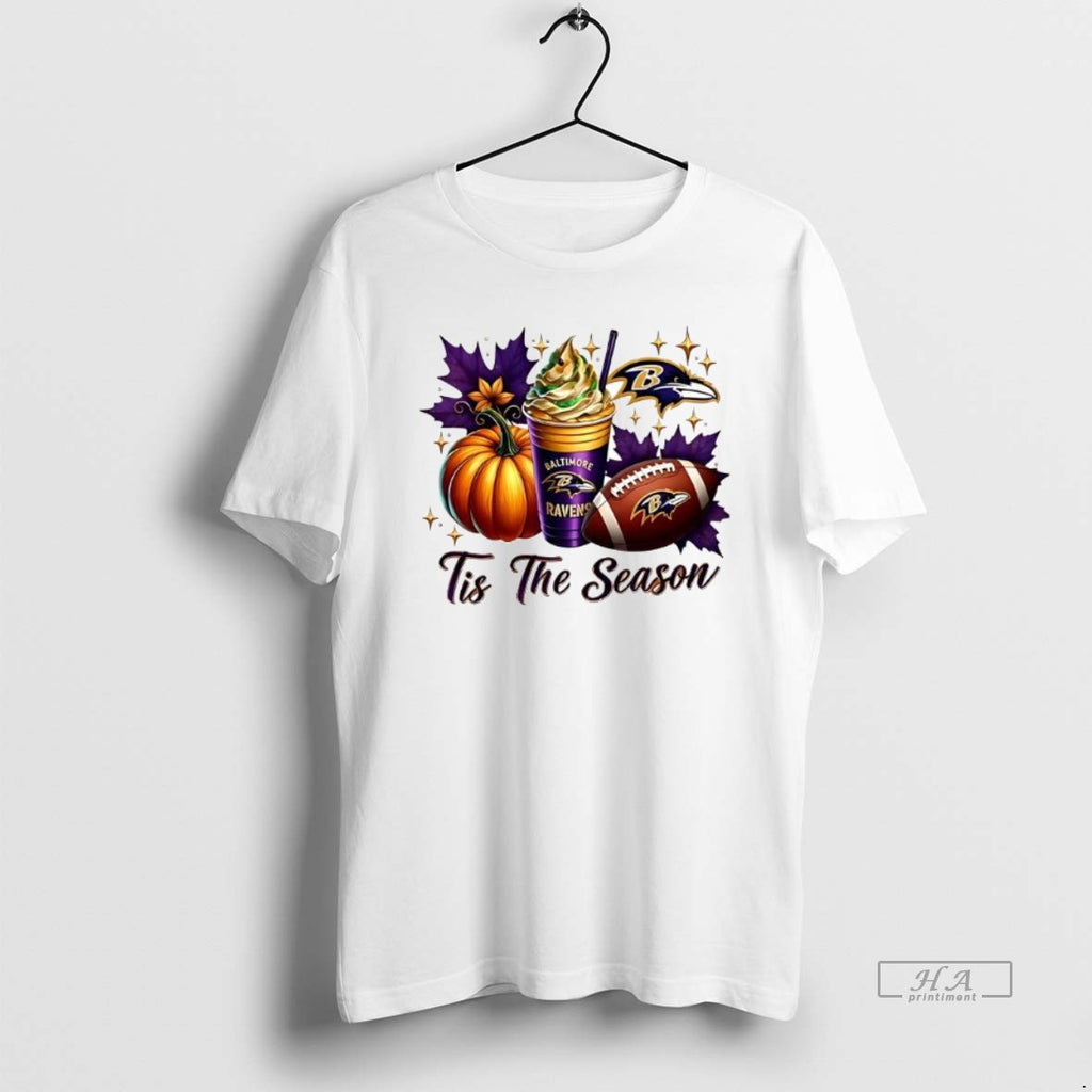 Official Trendy Baltimore Ravens Tis The Season Halloween