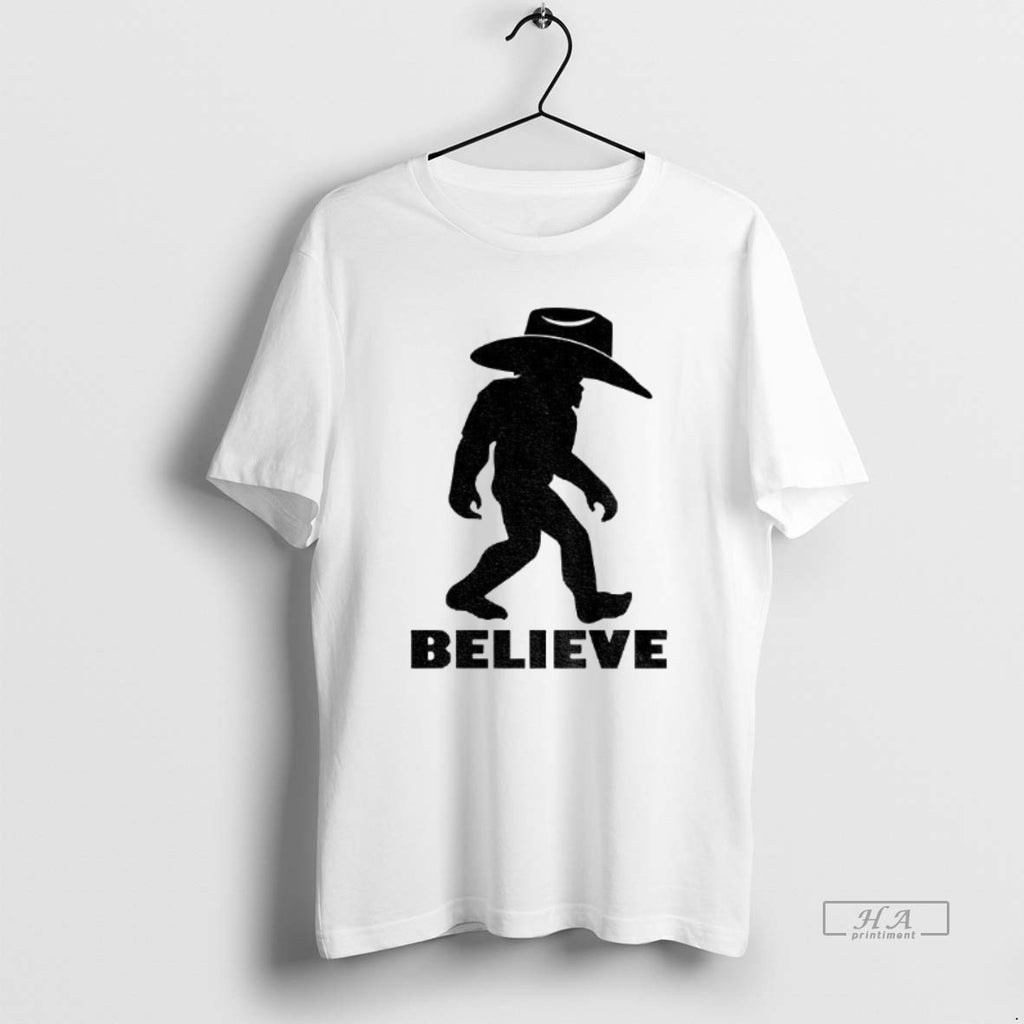 Official Trendy Believe Bigfoot Cowboy