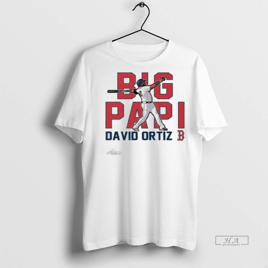 Official Trendy Big Papi David Ortiz Boston Red Sox Cooperstown Player Tee Sweater