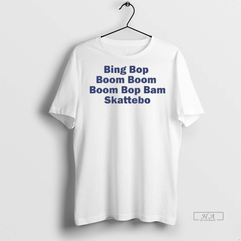 Official Trendy Bing Bop Boom Boom Boom Bop Bam Skattebo New York Giants Mens White