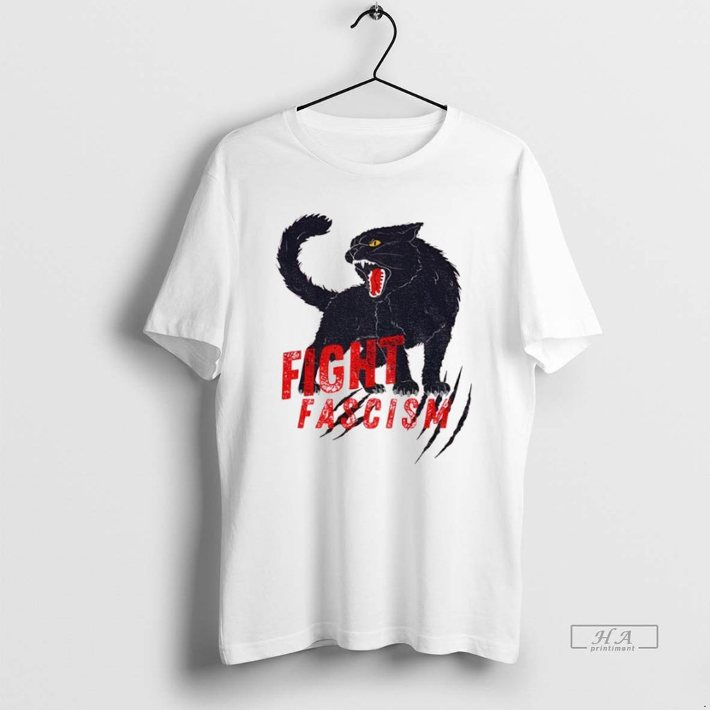 Official Trendy Black Cat Fight Fascism Antifascism Anti Fascism