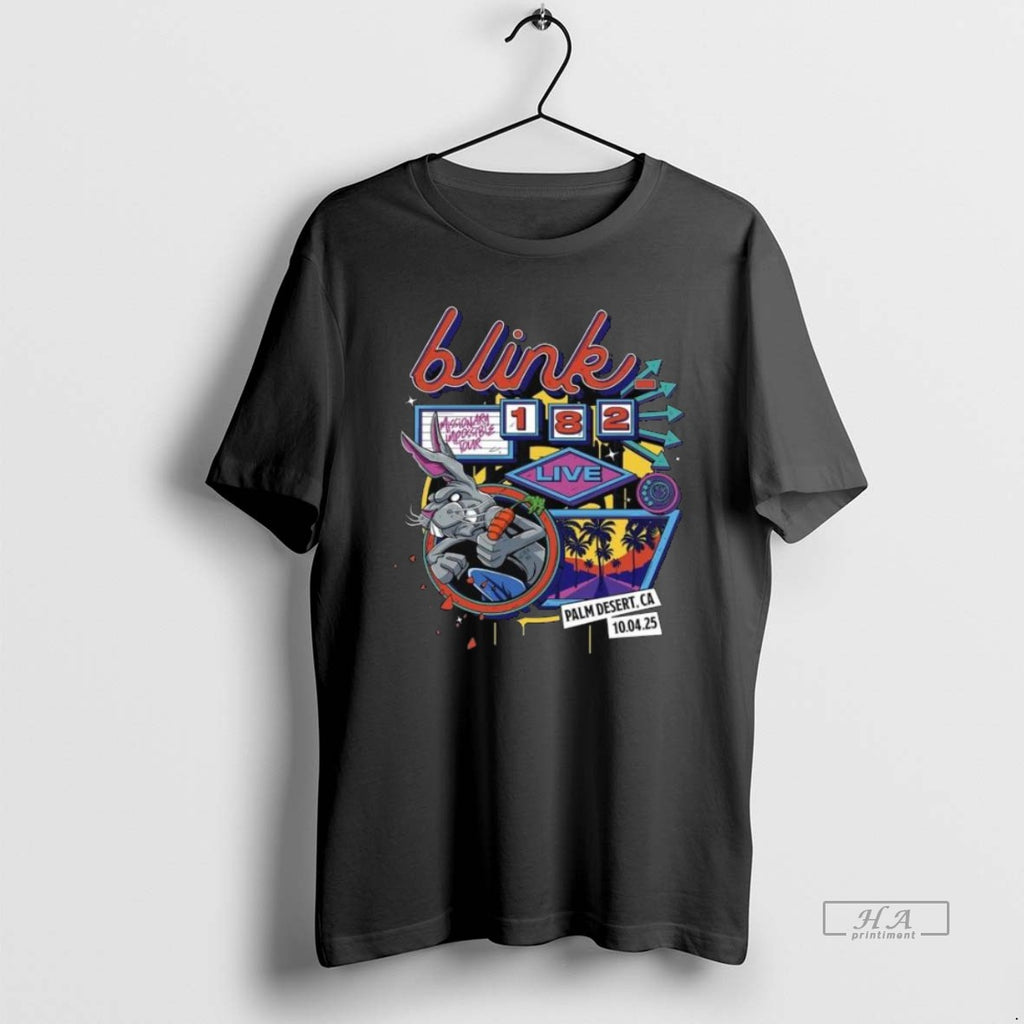 Official Trendy Blink 182 Live At Palm Desert California Night 1 Venue At Acrisure Arena
