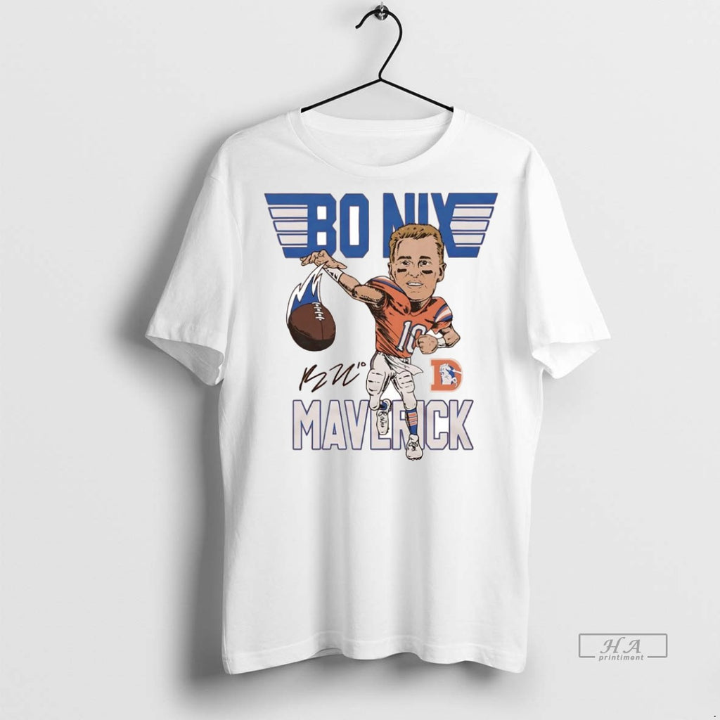 Official Trendy Bo Nix Maverick Signature Broncos Superstar Tee Sweater