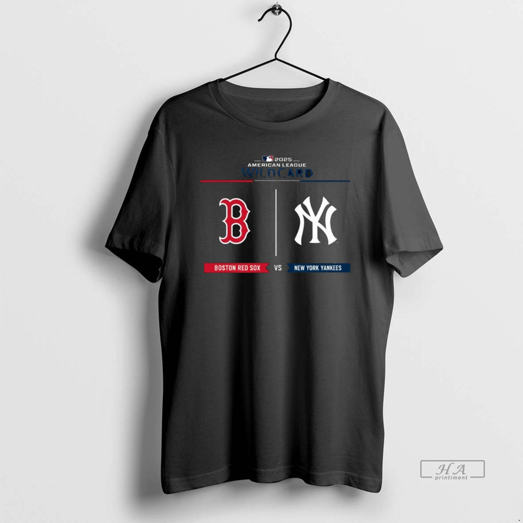 Official Trendy Boston Red Sox Vs New York Yankees 2025 American League Wild Card Tee