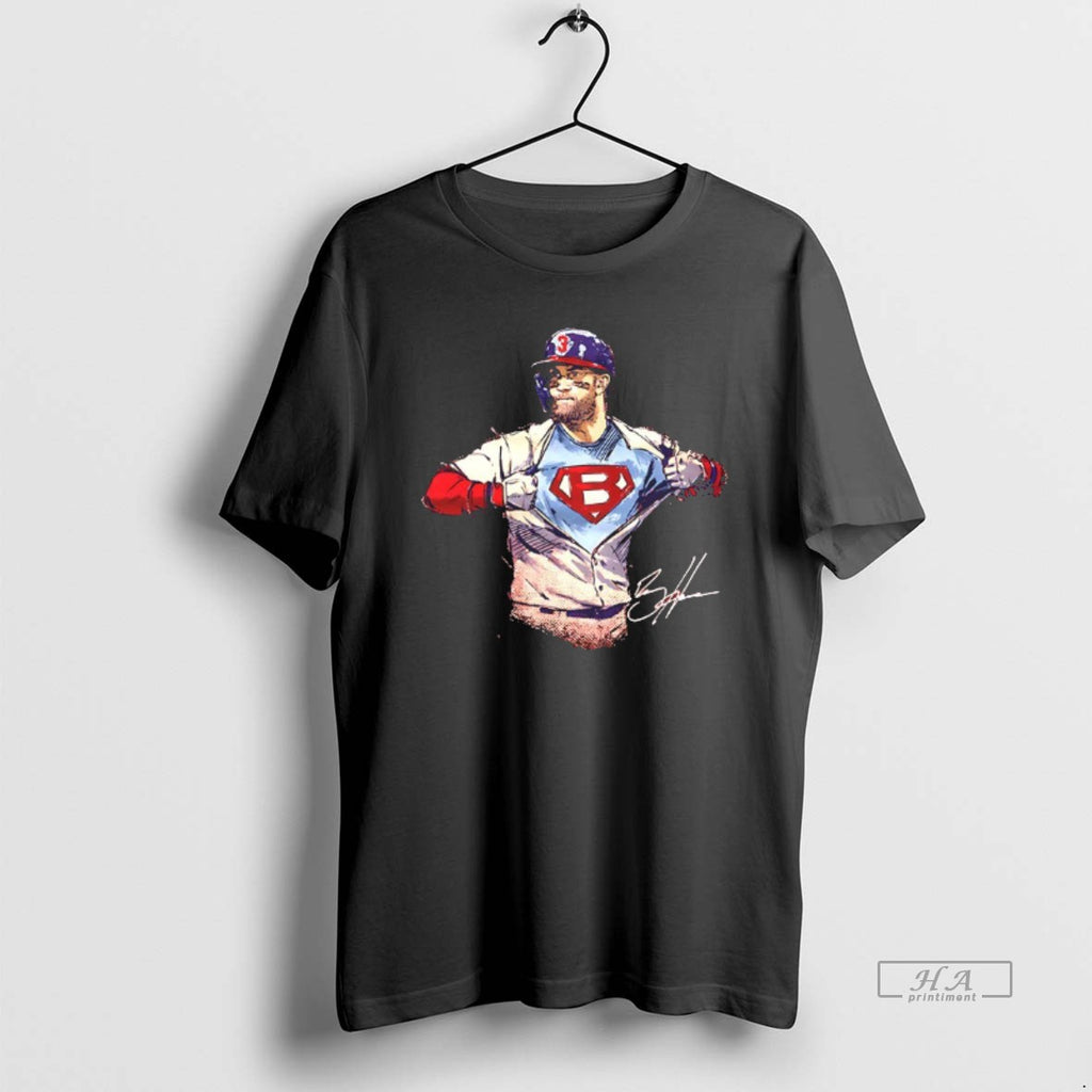 Official Trendy Bryce Harper Inside Me Super Bryce Philadelphia Phillies Baseball Signature