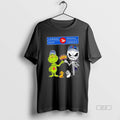 Official Trendy Canada Post X Grinch And Jack Skellington Fist Bump Uniwilling Friends