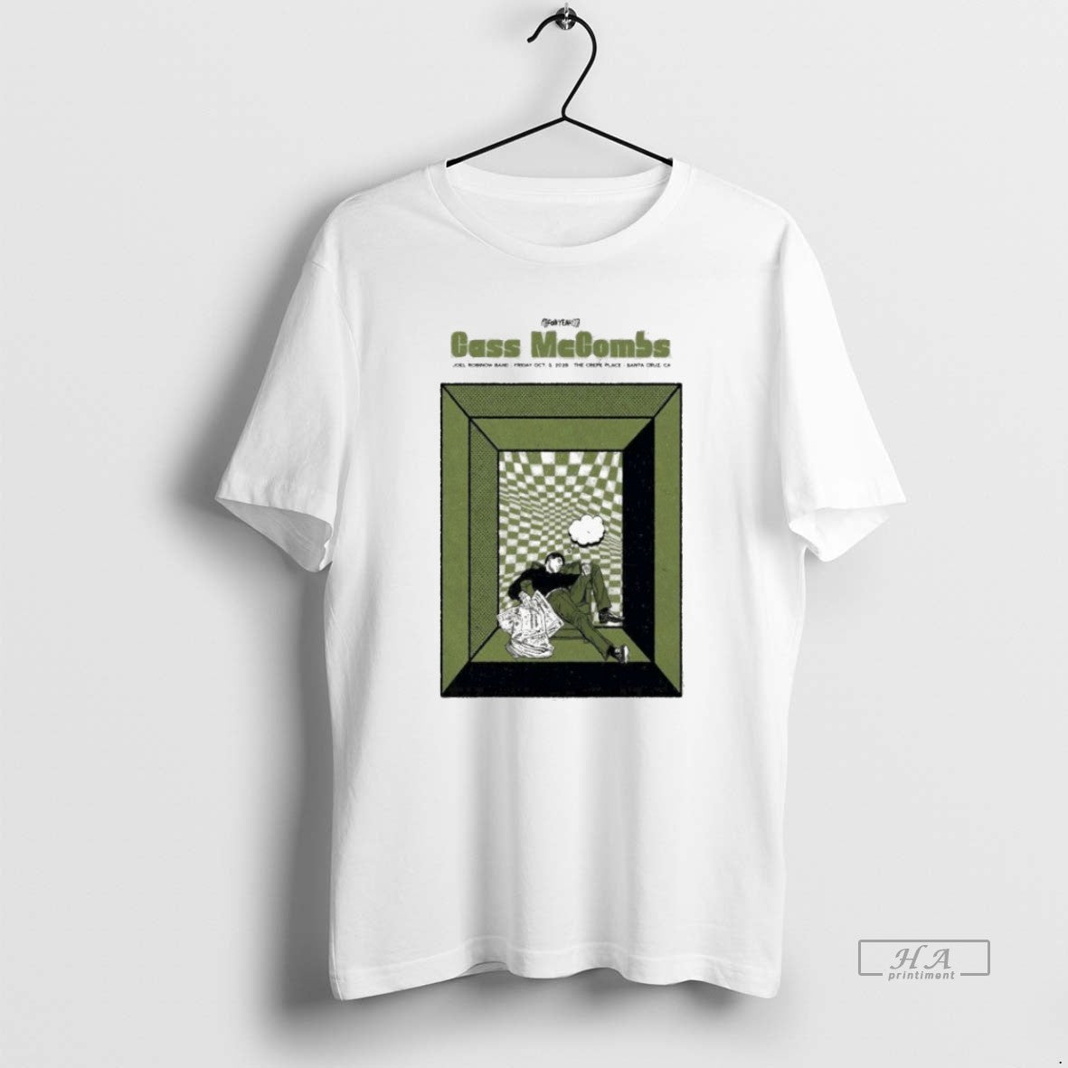 Official Trendy Cass Mccombs The Crepe Place Santa Cruz Ca Oct 3 2025 Tour Tee