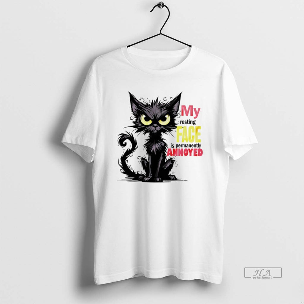 Official Trendy Cat My Resting Face Is Permanently Annoyed