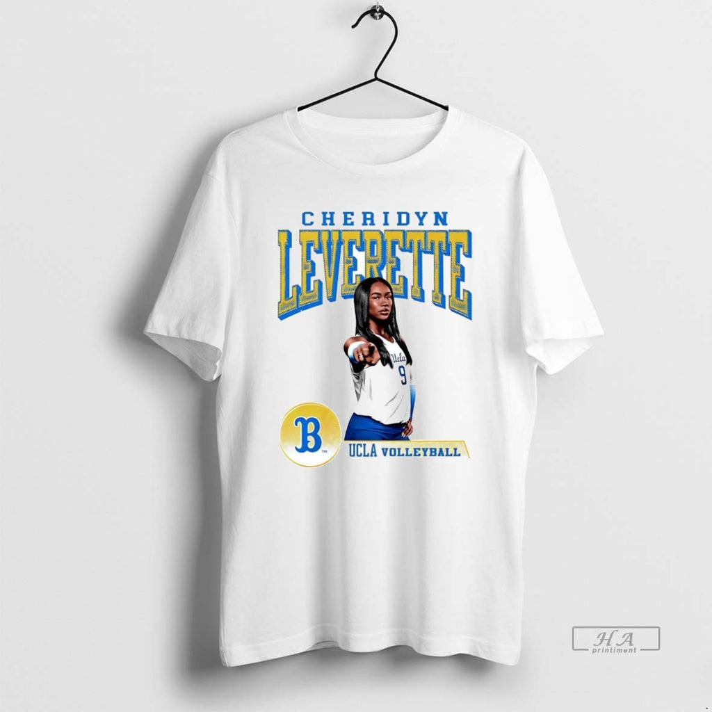 Official Trendy Cheridyn Leverette Cartoon Portrait Ucla Volleyball