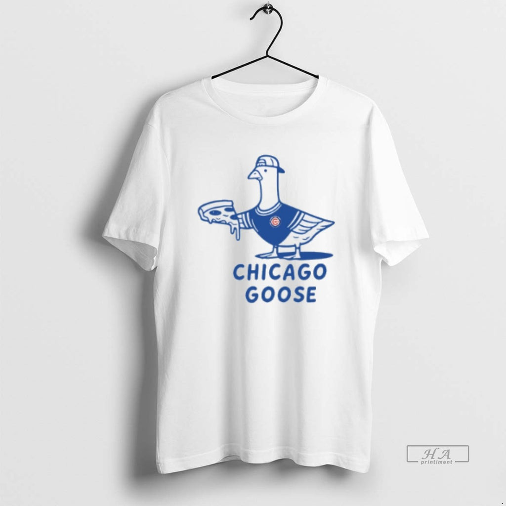 Official Trendy Chicago Cubs Goose Eat Pizza