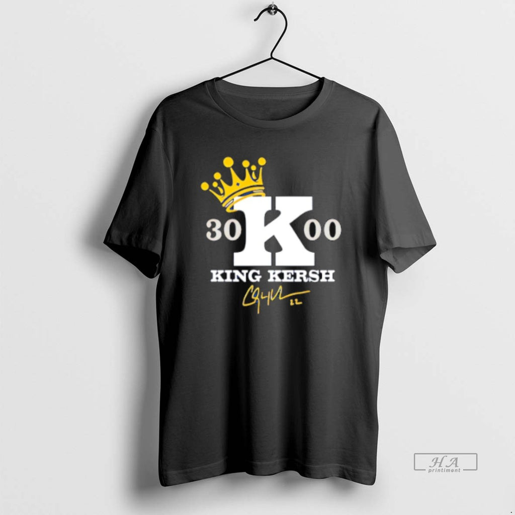 Official Trendy Clayton Kershaw King Kershaw 3000 Los Angeles Dodgers Signature