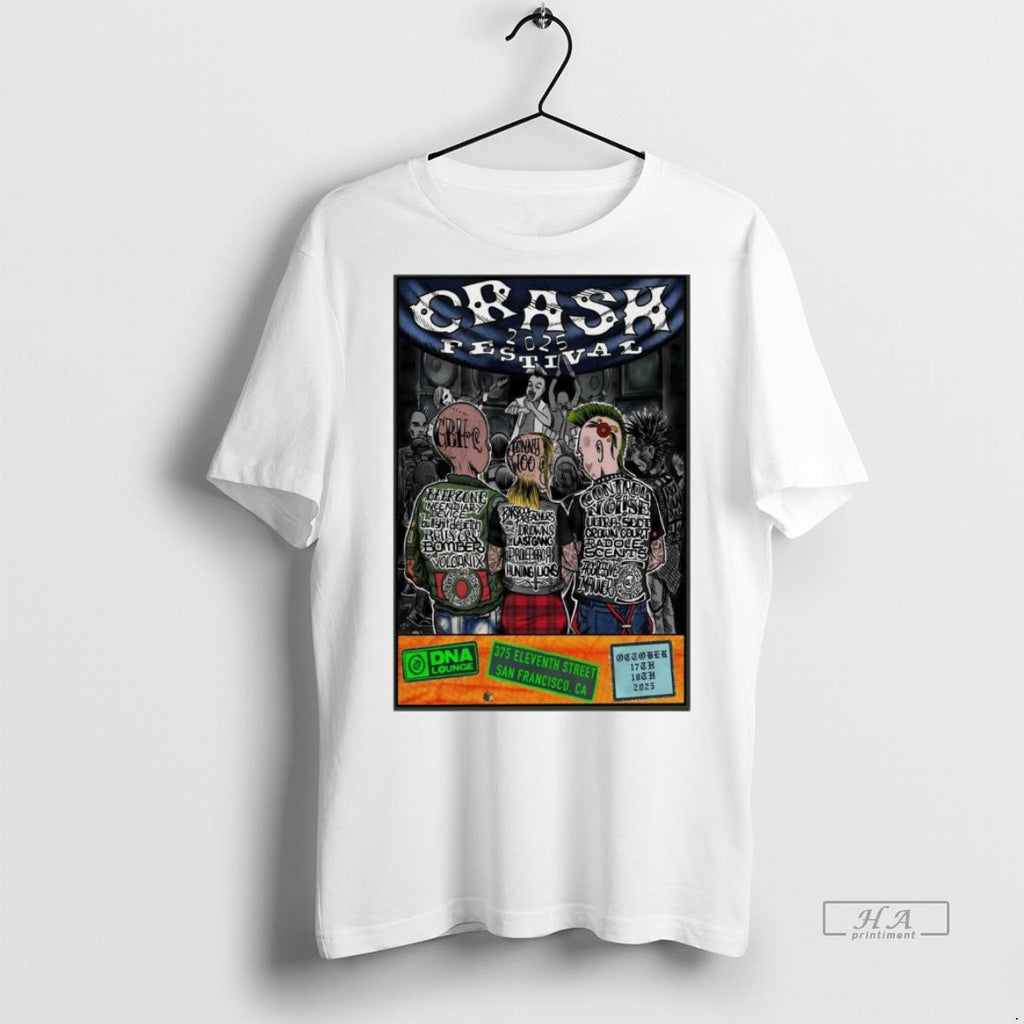 Official Trendy Crash Festival San Francisco Shows On October 17 18 2025 Tee Sweater