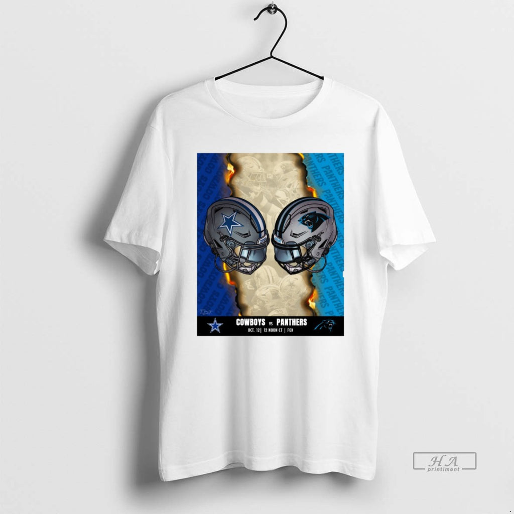 Official Trendy Dallas Cowboys Vs Carolina Panthers October 12 2025 Countdown To Kickoff