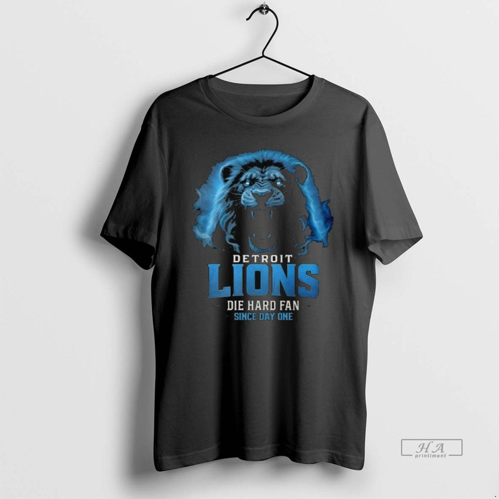 Official Trendy Detroit Lions Die Hard Fan Since Day One Long Sleve