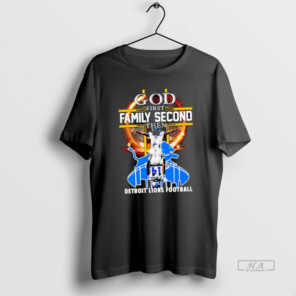Official Trendy Detroit Lions God First Family Second Then Lions Football 2025