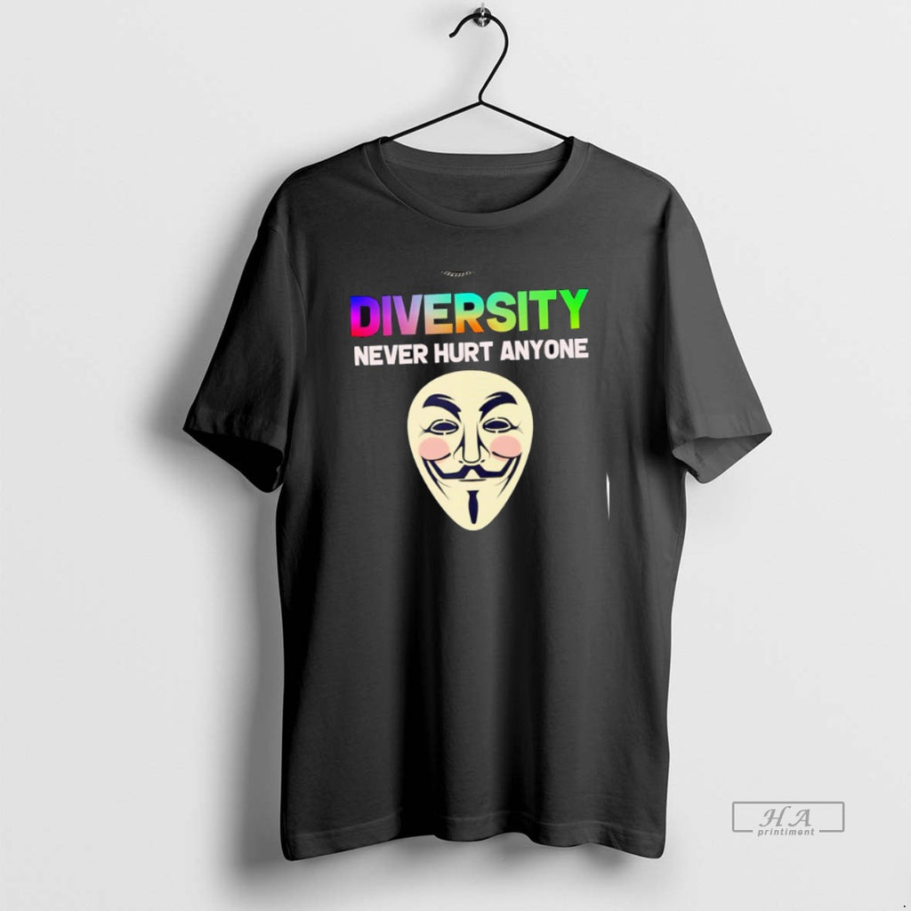 Official Trendy Diversity Never Hurt Anyone Mask