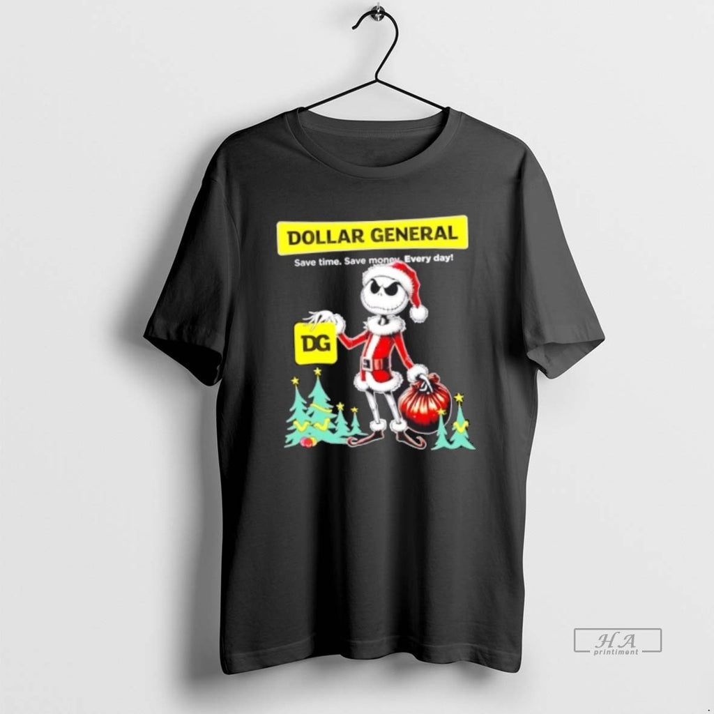 Official Trendy Dollar General X Jack Skellington Santa Isnt Real Christmas