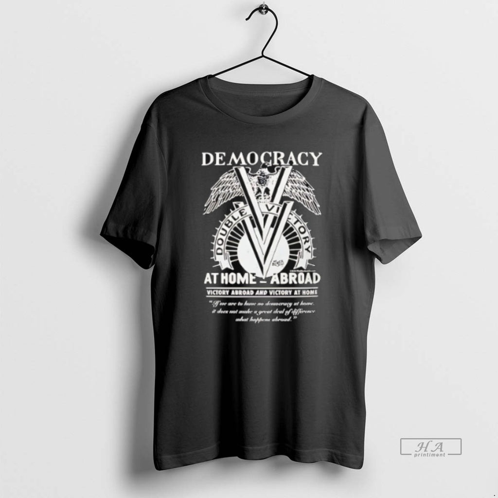Official Trendy Double V Campaign Wwii Semocracy At Home Abroad
