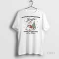 Official Trendy Duck Probably Just Gonna Jingle Some Of The Way Im Tired Christmas Tee
