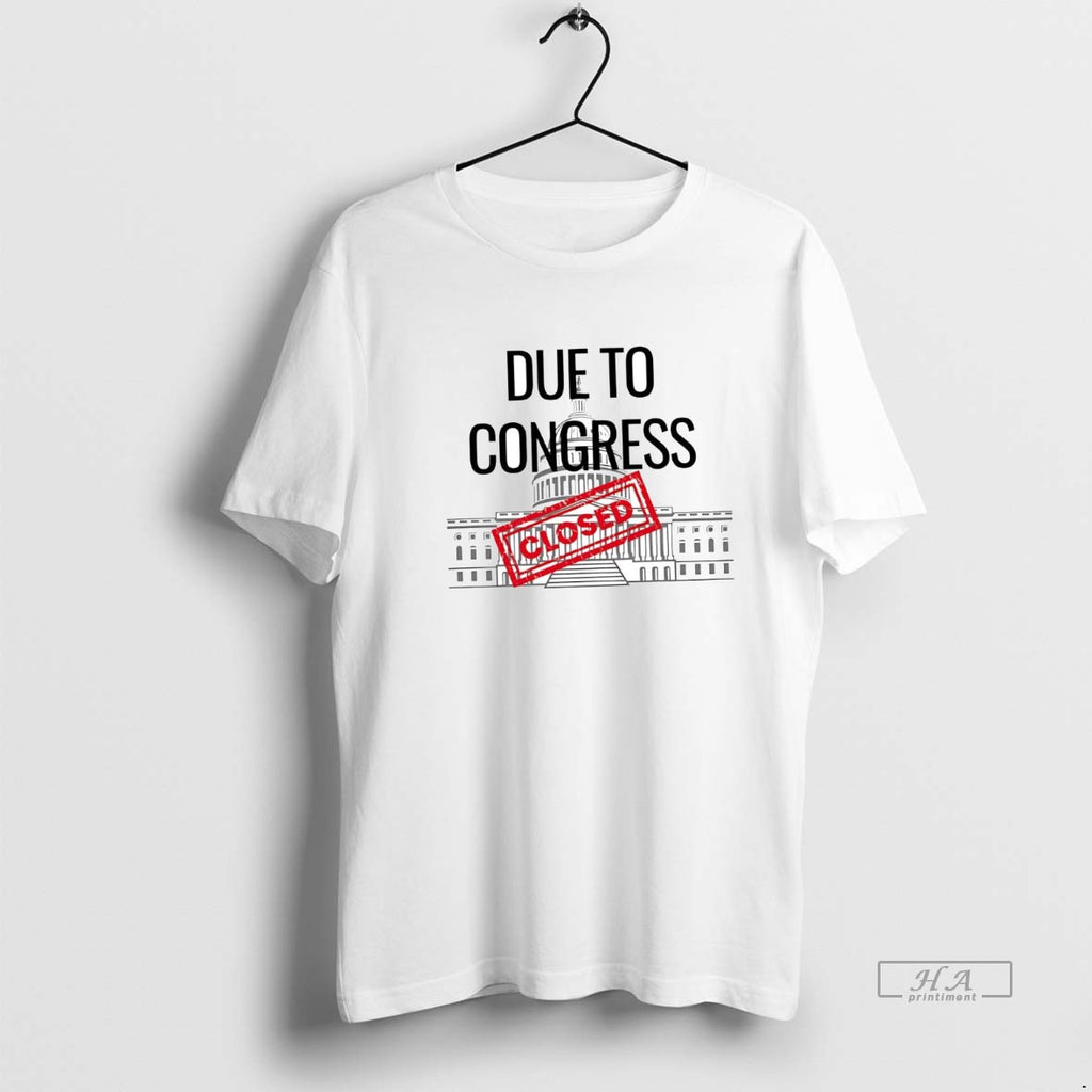 Official Trendy Due To Congress Closed Government Shutdown