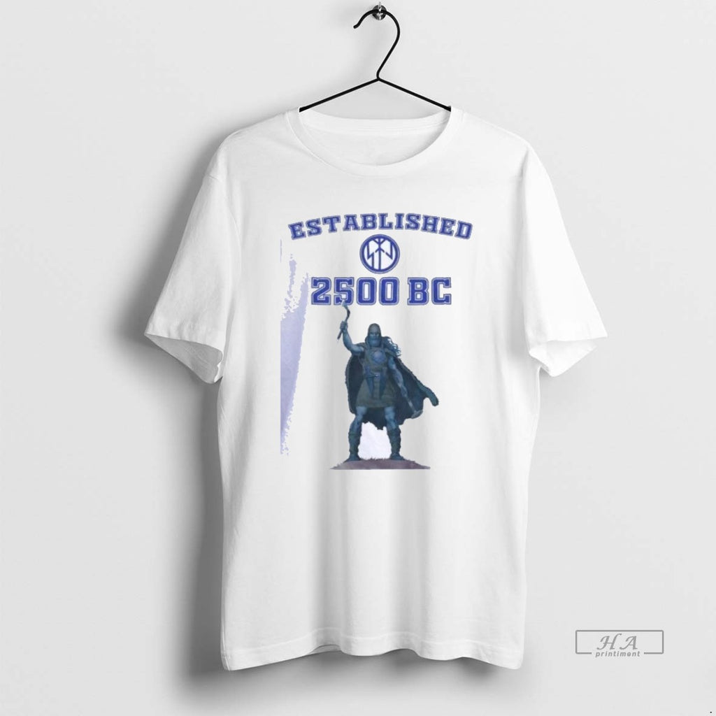 Official Trendy Established 2500 Bc Beaker Chief Varsity Shirts