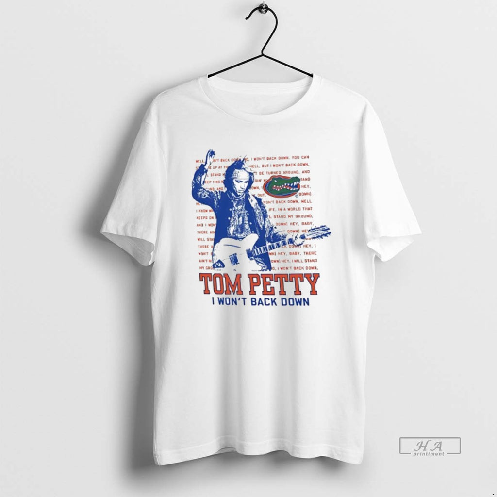 Official Trendy Florida Gators Tom Petty I Wont Back Down Graphic
