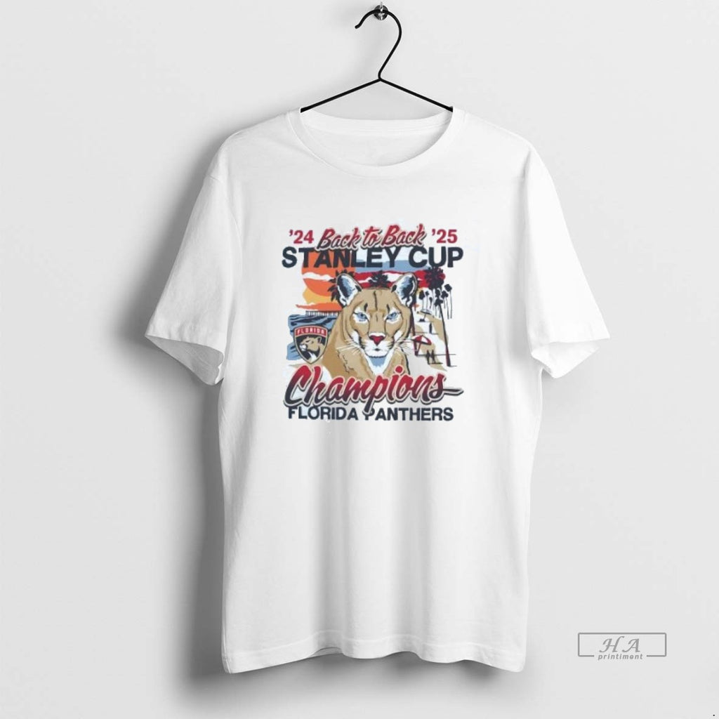 Official Trendy Florida Panthers 2025 Stanley Cup Back To Back Champions