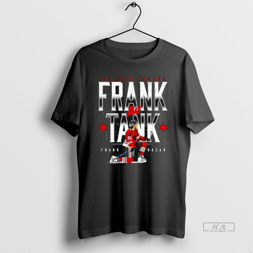 Official Trendy Frank Nazar Chicago Hockey Frank The Tank Graphic