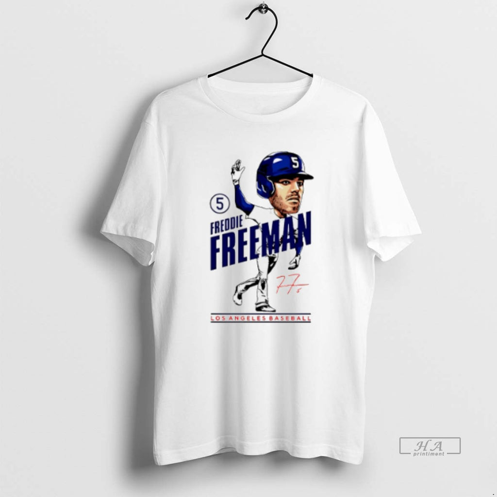 Official Trendy Freddie Freeman Los Angeles Dodgers Caricature 2025