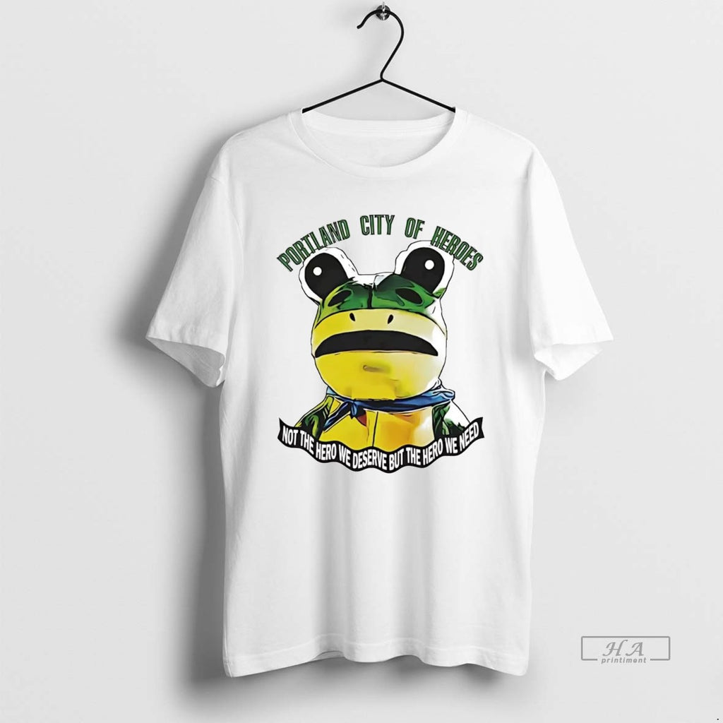 Official Trendy Frog Portland City Of Heroes Not The Hero We Desire But The Hero