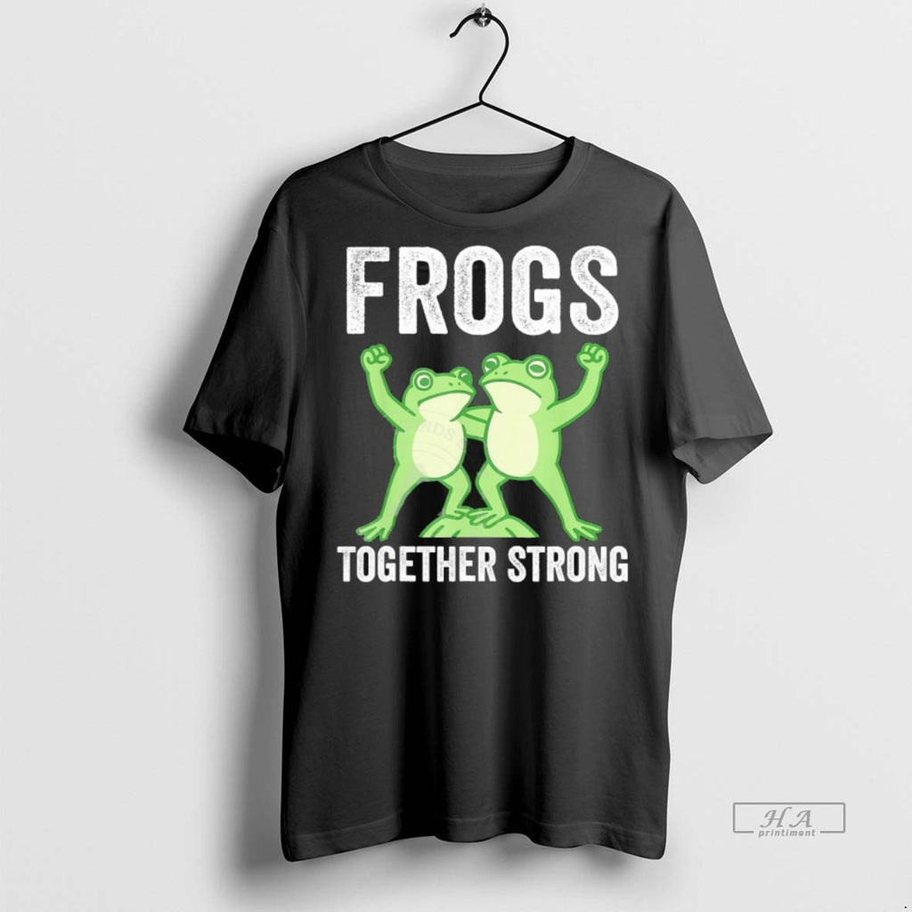 Official Trendy Frogs Together Strong Portland Frog Protest Tee Sweater