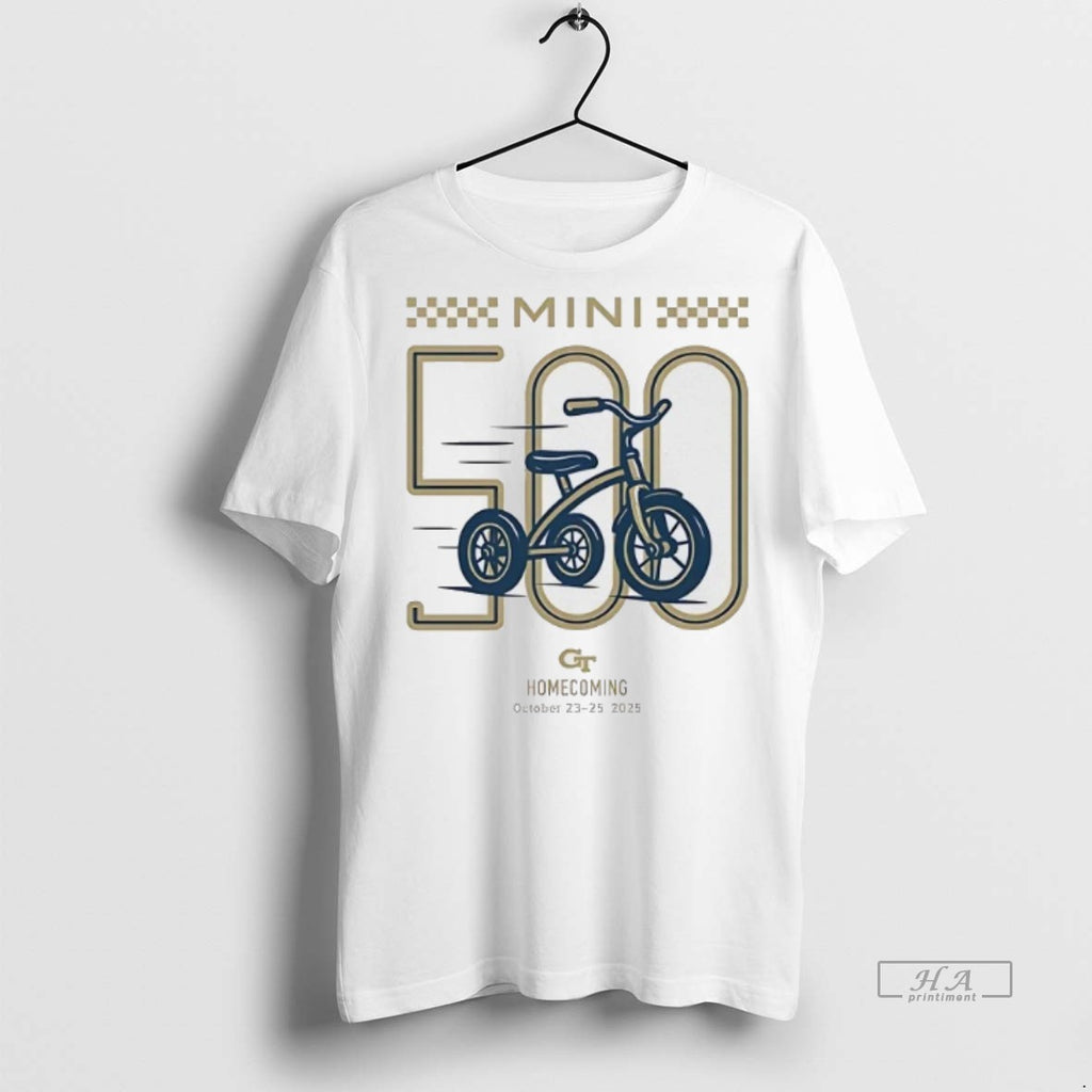 Official Trendy Georgia Tech Mini 500 Homecoming 2025 Tee Sweater