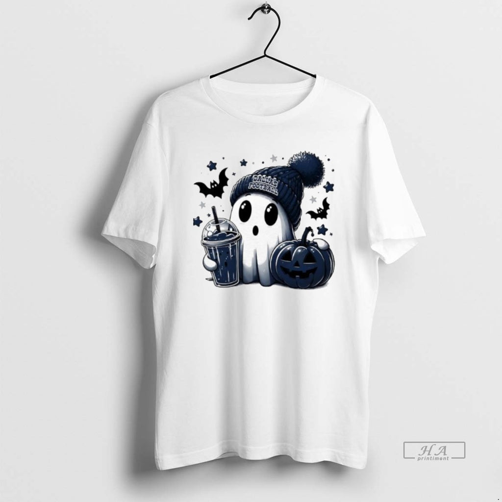 Official Trendy Ghost Halloween X Dallas Cowboys Football Beanie Pumpkin Bats