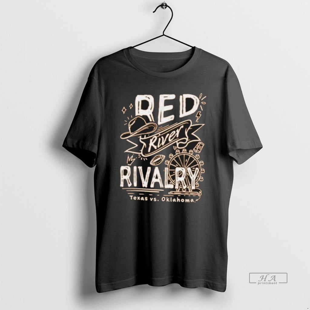 Official Trendy Golden Hat Red River Rivalry 2025 Texas Longhorns Vs Oklahoma Sooners
