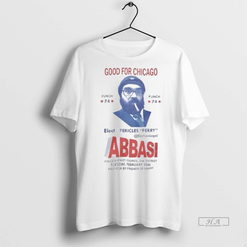 Official Trendy Good For Chicago Abbaasi Elect Pericles Perry Tee Sweater