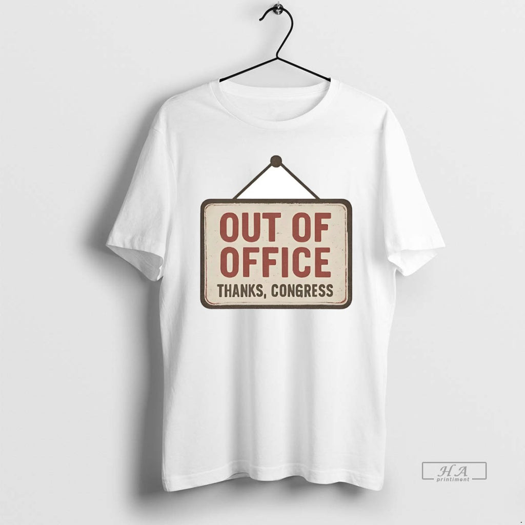 Official Trendy Government Shutdown Out Of Office Thanks Congress