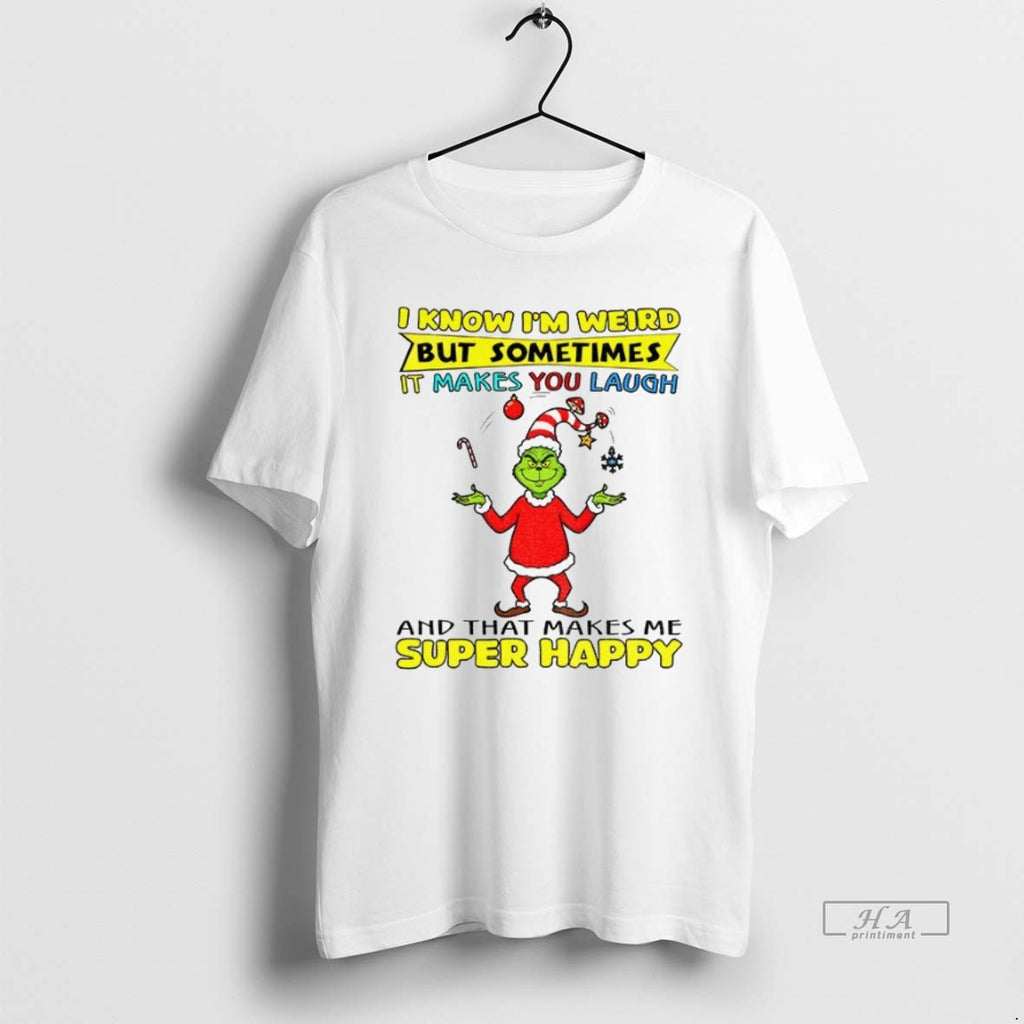 Official Trendy Grinch Santa Hat I Know Im Weird But Sometimes It Makes You Laugh