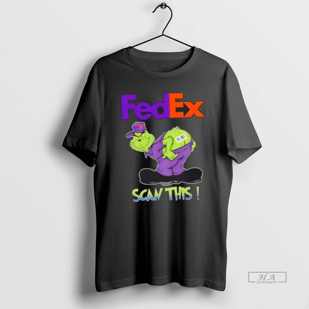 Official Trendy Grinch X Fedex Scan This Ass
