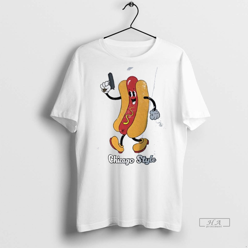 Official Trendy Hot Dog Chicago Style Funny Tee Sweater