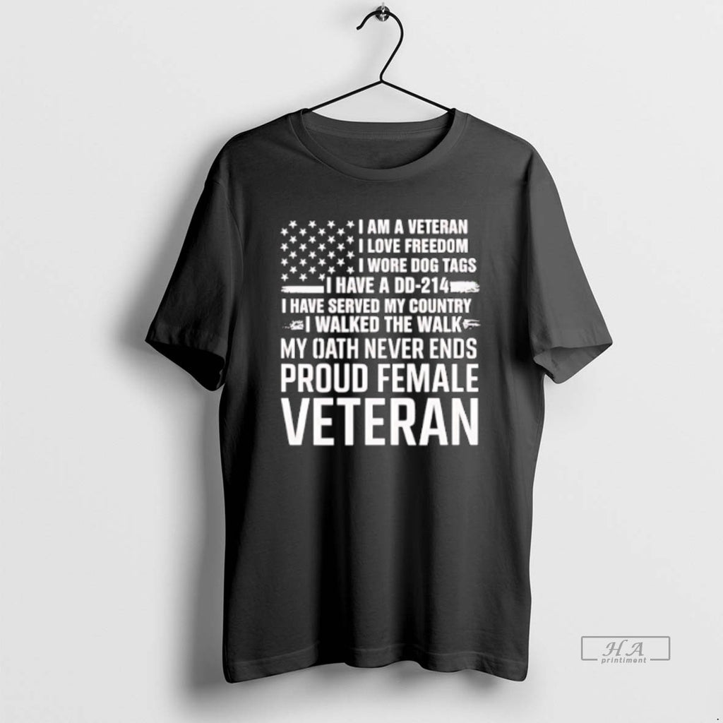 Official Trendy I Am A Veteran I Love Freedom