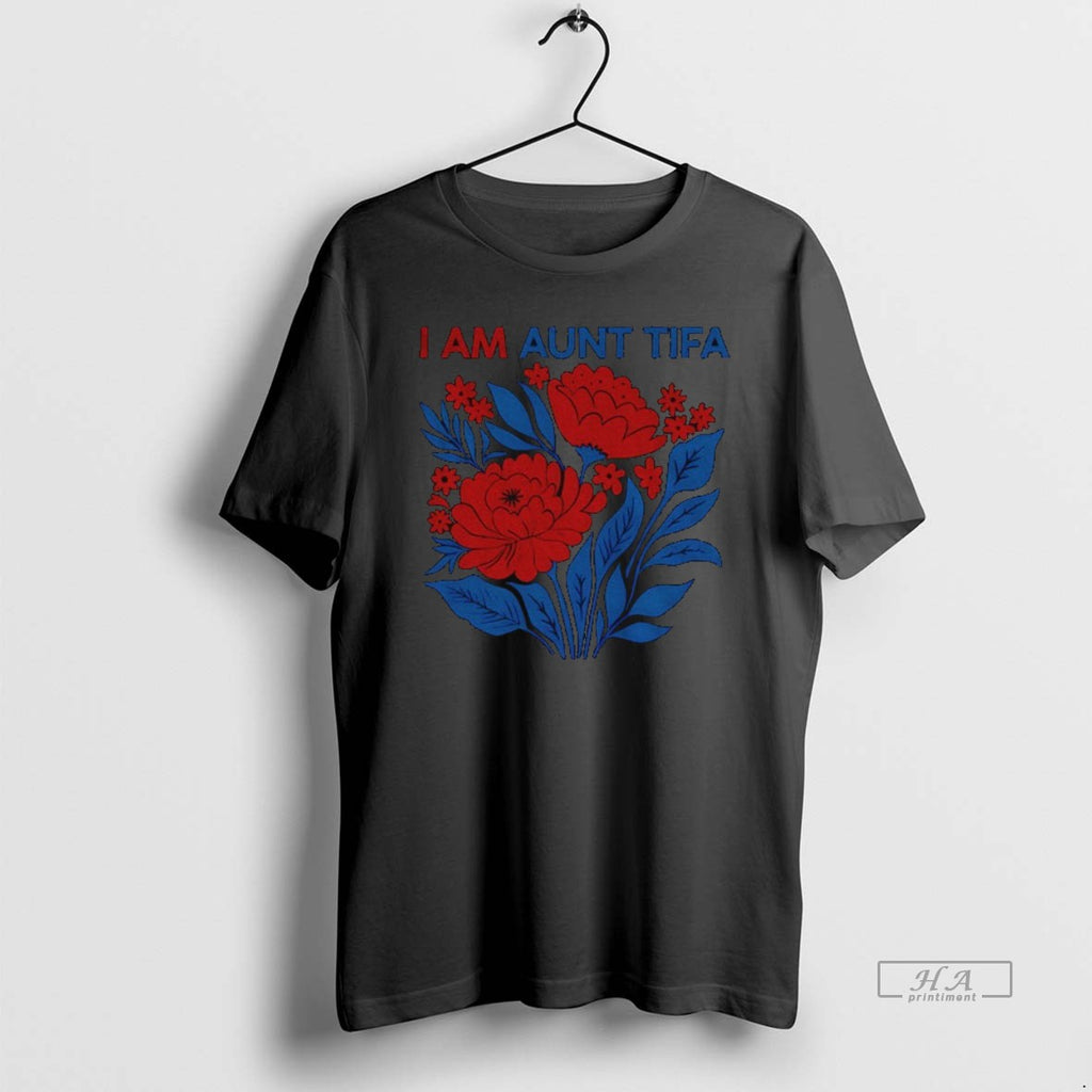 Official Trendy I Am Aunt Tifa Floral Anti Trump Funny Political