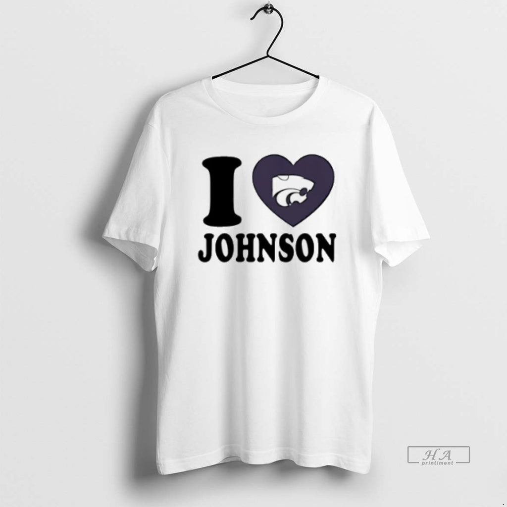 Official Trendy I Love Avery Johnson Kansas State Wildcats Heart