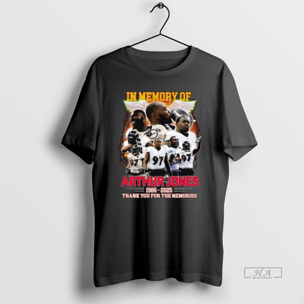 Official Trendy In Memory Of Arthur Jones Baltimore Ravens 2025 Thank You Signature Long Sleve