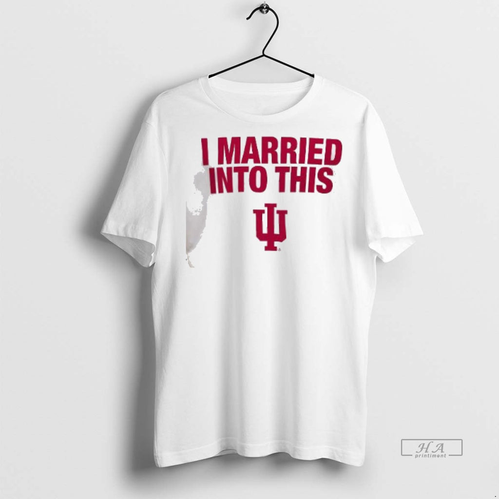 Official Trendy Indiana University Hoosiers I Married Into This Tee Sweater
