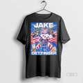 Official Trendy Jake Oettinger American Flag Eagle Fireworks Patriotic Tee Sweater