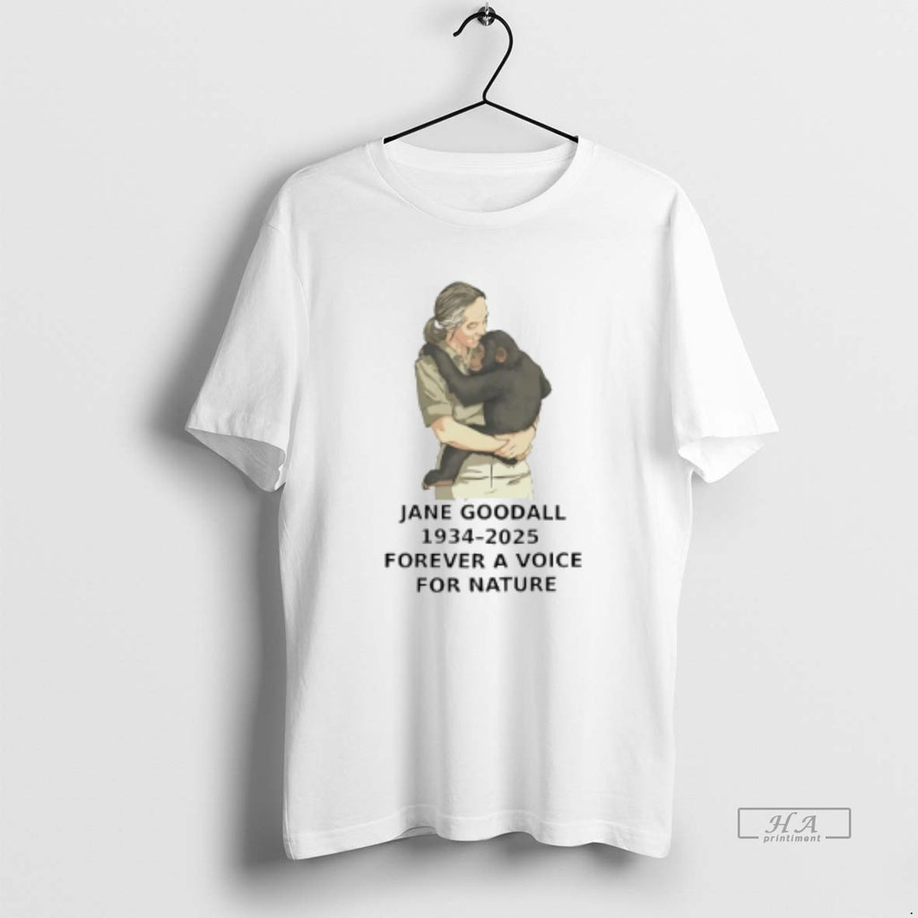 Official Trendy Jane Goodall 1934 2025 Forever A Voice For Nature