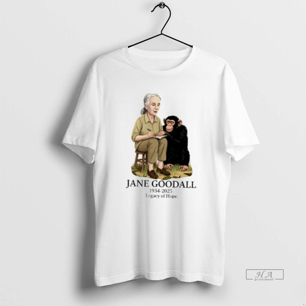 Official Trendy Jane Goodall 1934 2025 Legacy Of Hope