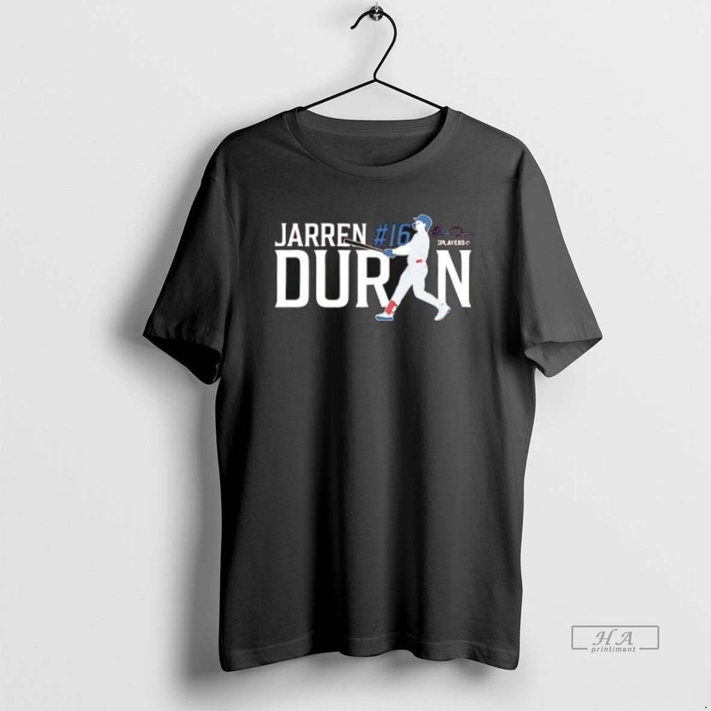 Official Trendy Jarren Duran Boston Red Sox No 16 Signature