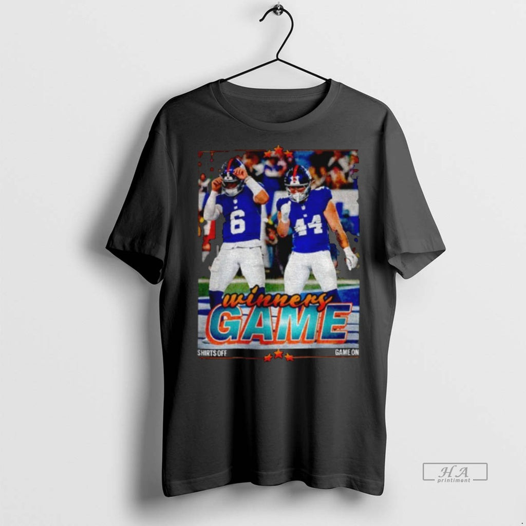Official Trendy Jaxson Dart Cam Skattebo Giants Football Player Winners Game Tee Sweater