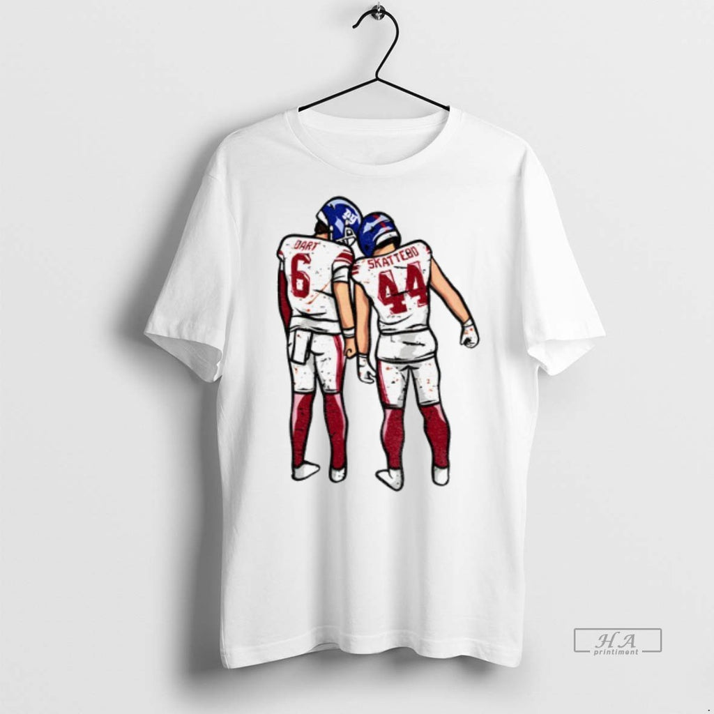 Official Trendy Jaxson Dart Cam Skattebo New York Football Players Pose Tee Sweater
